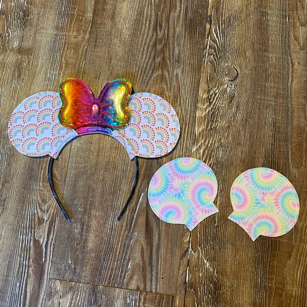 Bundle of Disney Interchangeable Printed Mickey Mouse Ears